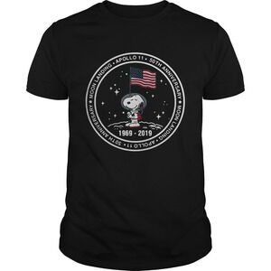 Snoopy Moon Landing Apollo 11 50Th Anniversary Shirt